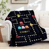 1pc Pac-Man,Retro Game,Classic ArcadeDigital Print Fleece Blanket - Contemporary Style, Suitable for All Seasons, Perfect for Home, Travel,