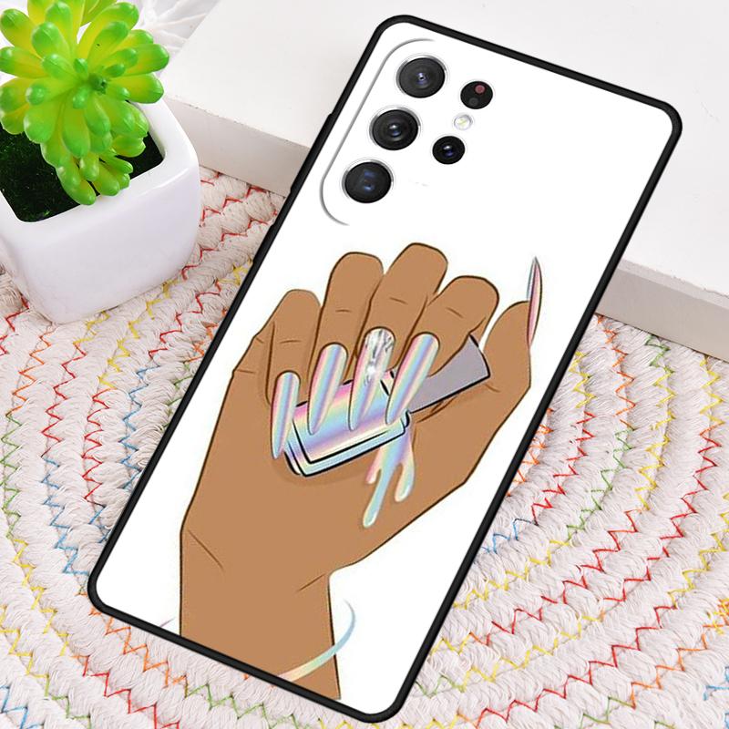 Силиконовый чехол для телефона с рисунком лака для ногтей для Samsung Galaxy note 10 pro S26 S25 S24 S23 S22 S21 Plus S25Ultra Capa Cover