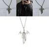 Vampire Demon Pendant Necklace With Wings For Halloween Party Accessories