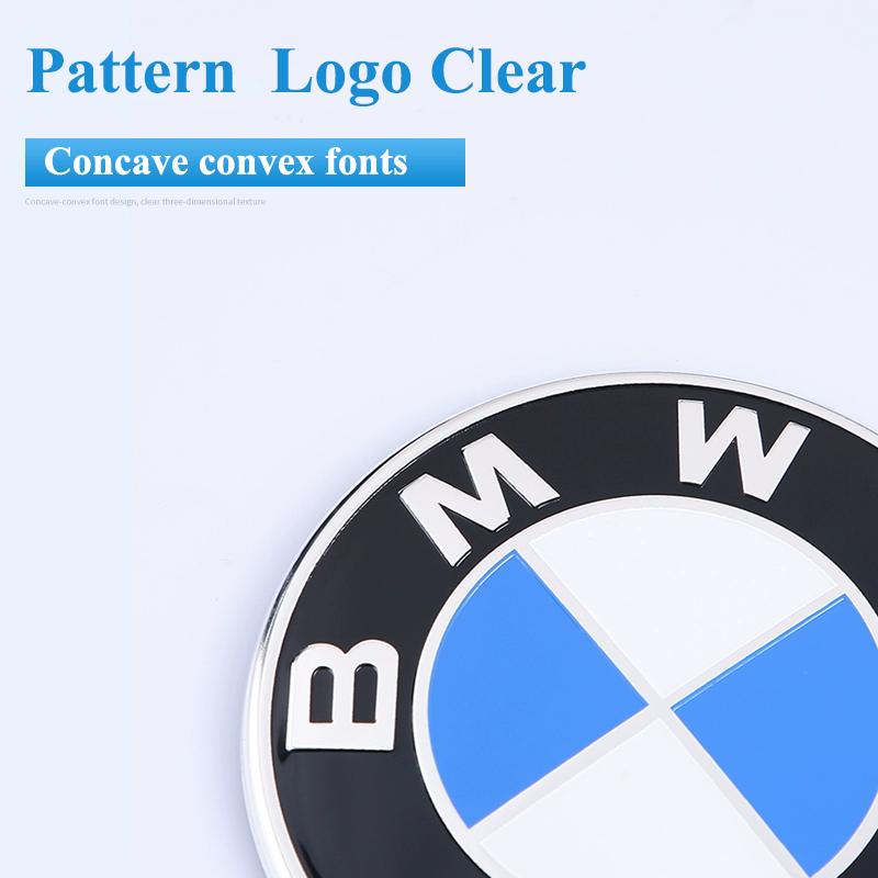 For BMW M 74mm 82mm Car Front Hood Emblem Bonnet Badge Rear Trunk Logo for BMW E46 E39 E90 E60 E87 E36 M3 M4 50TH Anniversary Accessories ZIPCA1