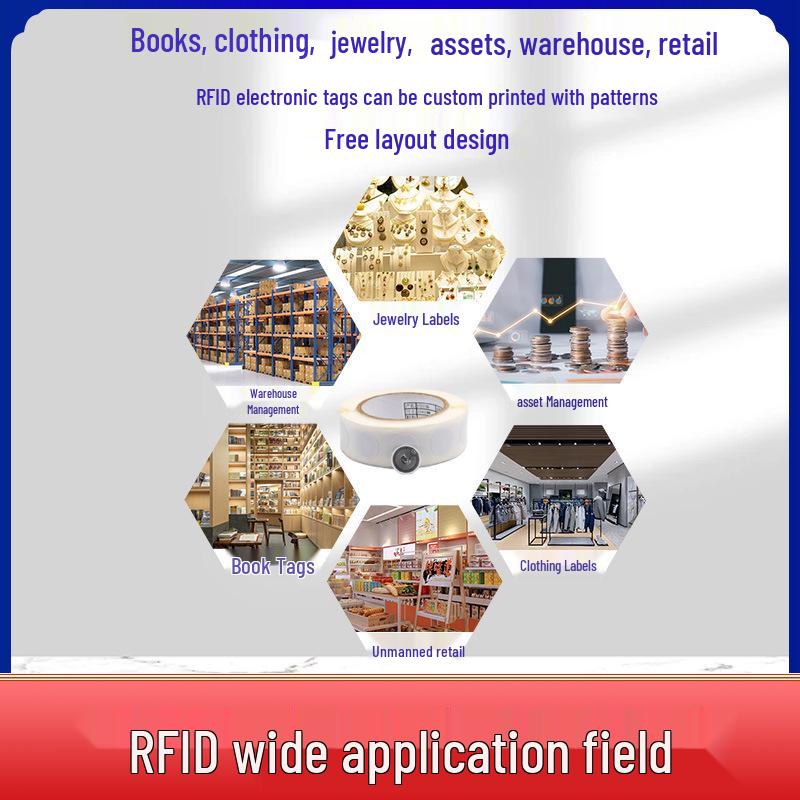 NFC Антиметаллический RFID-тег: 215 Чипов, Магнитозащитный, Быстрая Команда, Совместимый с Музыкой Стикер