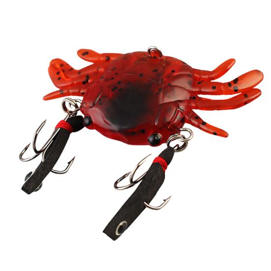 4.5CM/6G 6.5CM/13G Fishing Soft TPR Lure Crab Shrimp Squid Bait Octopus Trolling Swimbait Bass Freshwater Saltwater Fishing Jig Bait