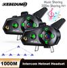 Bluetooth гарнитура для мотоциклетного шлема беспроводной интерфон для групповой связи для 6 мотоциклистов Intercomunicador водонепроницаемый поделиться музыкой