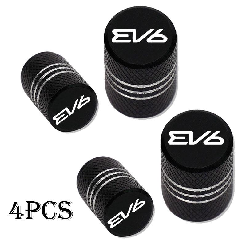 AANB1 For KIA EV6 Car Accessories Car Wheel Tire Valve Caps Tyre Stem Covers Airdust Waterproof