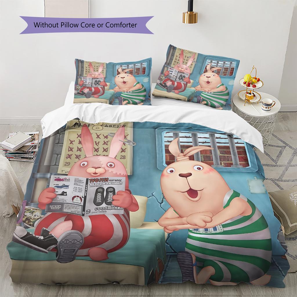 Usavich Pattern Bedding Quilt Set Home Decoration Gift (1 * duvet cover + 2 * pillowcase without core)