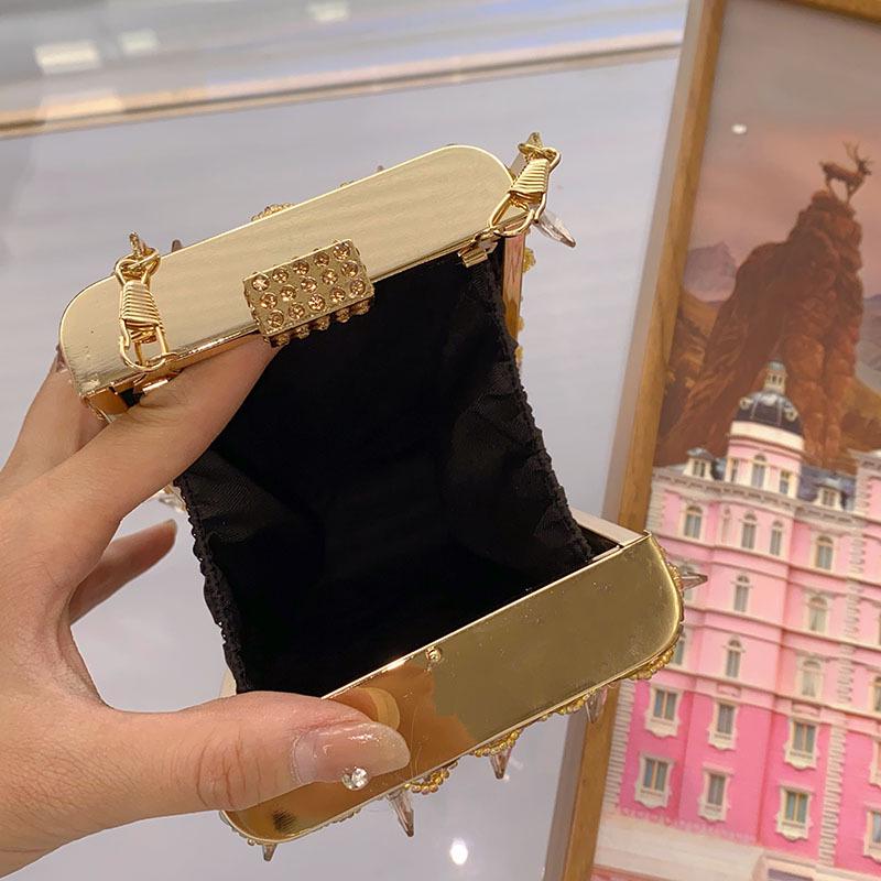Элегантная ретро-сумка-коробка с пайетками и бисером - универсальная вечерняя сумка-переноска и сумка через плечо для женщин