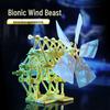 Wind-Powered DIY Bipedal Robot Kit for Students: Creative Science Experiment Puzzle Toy
