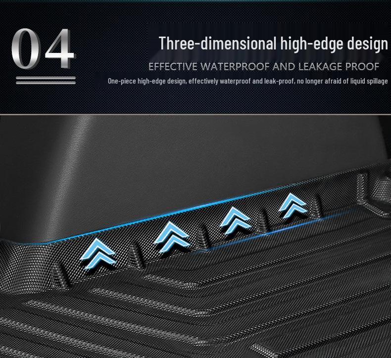 2023 BYD Frigate 07 Trunk Mat: Eco-Friendly, Waterproof, Wear-Resistant TPE Tail Box Protector