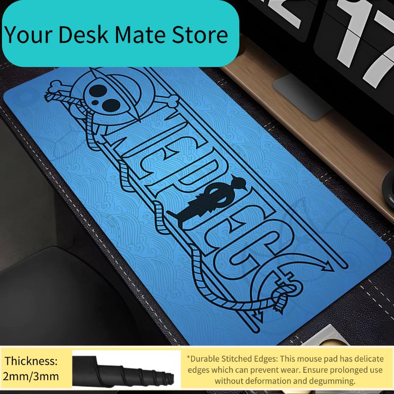 Mouse Pad one piece Anime Cute Girl Gabinete Gamer Computer Desk Mat Keyboard Pad Edge White Gaming Accessories Mousepad