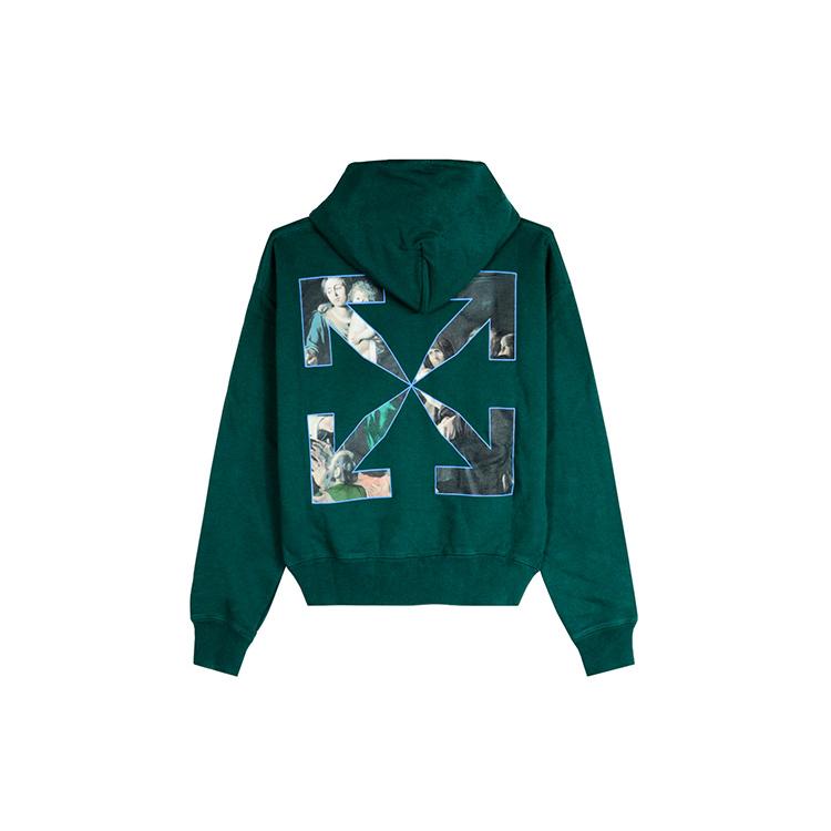 OFF WHITE Свободный крой Худи с принтом картины Караваджо OMBB037E20FLE0035710