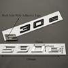 3D ABS Chrome Black Car Letters  530e Rear Trunk Badge Emblem Sticker For 530e G60 G61 G30 G31 Auto Tail Accessories