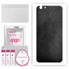 apgo Protective Skin Sticker for the Back Compatible with Apple iPhone 6 Plus, Wrap Film, Foil, Vinyl - Pattern Black Leather