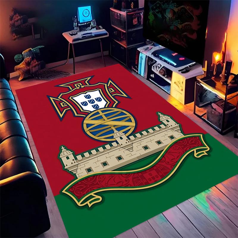 Portuguese Heritage Emblem carpet printing Living room and bedroom mats Dormitory decoration Doormat Christmas gifts