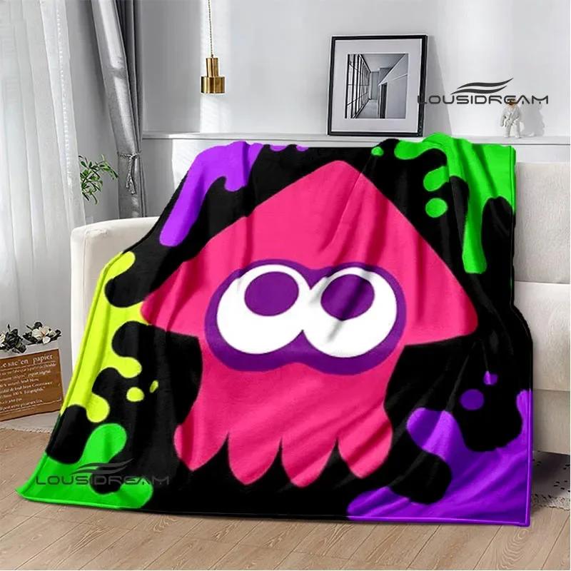 3D мультяшная игра Splatoon С принтом одеяло Фланелевое Теплые одеяла Мягкое и удобное одеяло постельное белье покрывало на кровать Подарок на день рождения