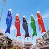 Cartoon Japanese Carp Windsock 40/70/100cm Carp Shape Flags Fashion Carp Spray Windsock  Festival