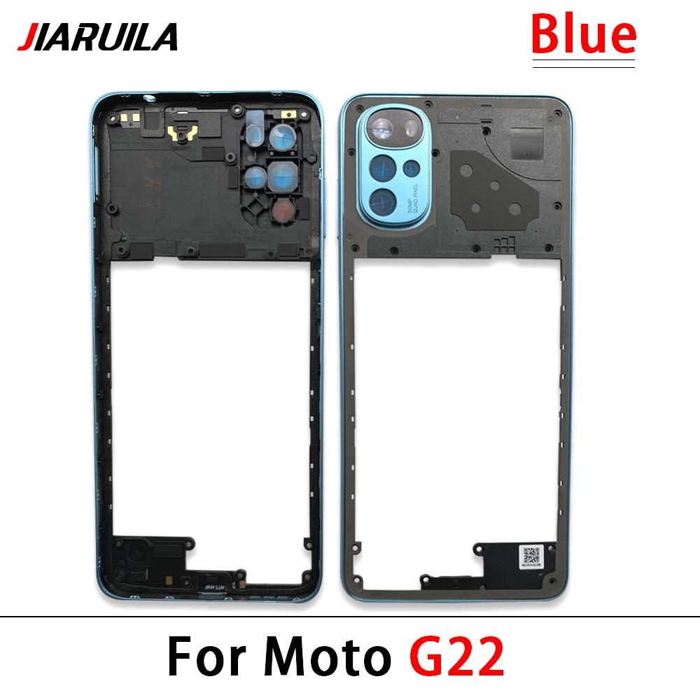 New Middle Frame For Motorola Moto G22 G32 G42 G52 G62 G72 G82 4G 5G Door Housing Bezel Repair Parts