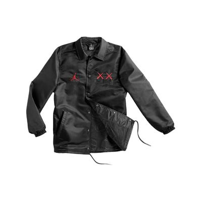 Однобортная мужская куртка с длинными рукавами и вышитым логотипом X Kaws, черная 884484-010