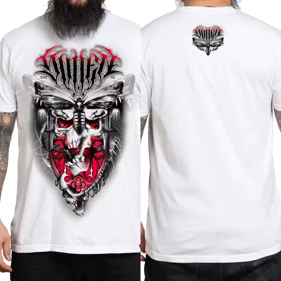 Fit 2026 Sullen Clothing Graphic Cotton T-shirt Unisex Summer Short Sleeve Fashion Brand Tee Luxury Casual Vintage Tees