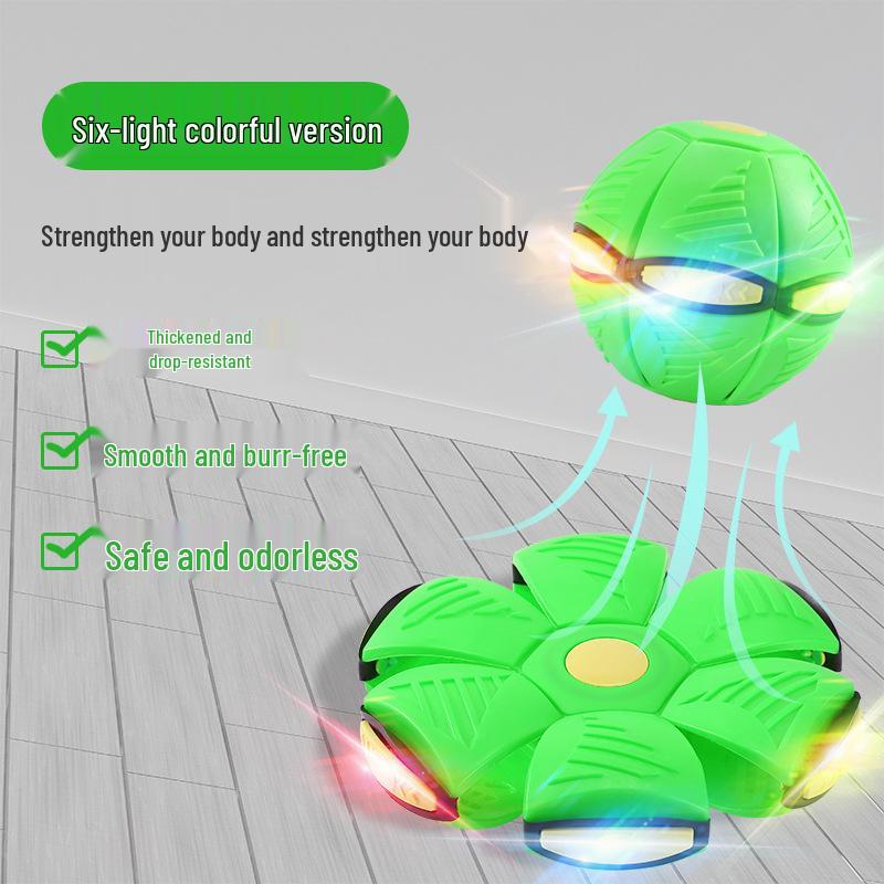 Luminous Elastic Magic Flying Saucer Ball - Children's Outdoor Step-on Toy