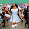Game Theme Cosplay Maid Outfit With Polyester Material For Summer Anime Events