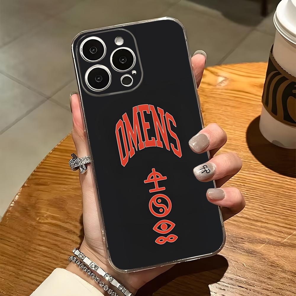 Чехол для телефона Music Bad Omens Для iPhone 15 Pro Max 14 11 12 Mini 13 Pro 7 8 X XR XS SE Прозрачная задняя крышка