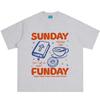 Sunday Funday Coffee Christian Bible Faith Jesus Graphics T-Shirt Men Women Fashion Casual T-shirt Summer Loose Cotton T-shirts