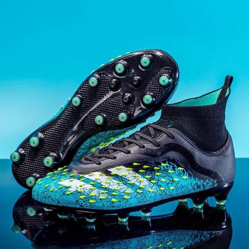 Teen Adult Student Male Long Nailed Shredded Nailed High Top Soccer Shoes
