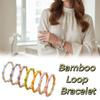 Colorful Enamel Resin Bracelet Stainless Steel Stainless Steel Bangle  Personalized