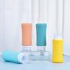 Vertical Stripes Silica Gel Packaging Bottle Inverted Reusable Cosmetic Empty Bottle 98ml Travel Storage Bottle Suit