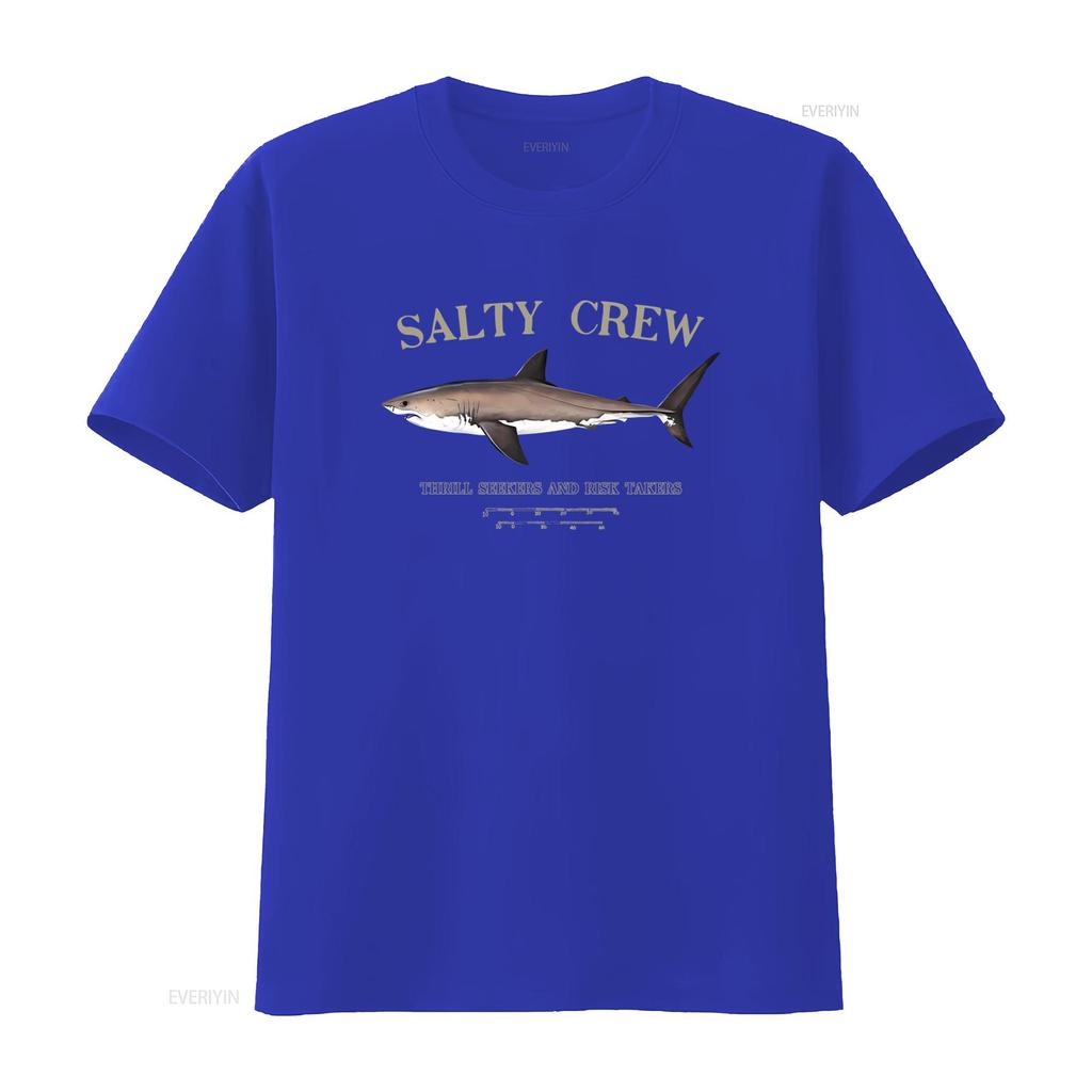 Salty Crew Искатели острых ощущений и Рискованные парни Футболка мужская с принтом акулы Черная винтажная стираная стильная мягкая универсальная с графикой