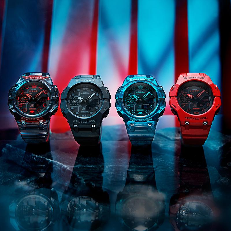 Casio Серия G-SHOCK Эпоха Измерений Спортивный Водонепроницаемый Хронограф Bluetooth Кварцевый Механизм Ремешок из Смолы Японские и Корейские Часы Мужские GA-B001G-1APR