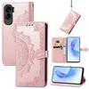 For Honor 90 Lite 5G Case Embossed Mandala Leather Phone Cover Magnetic Flip Wallet