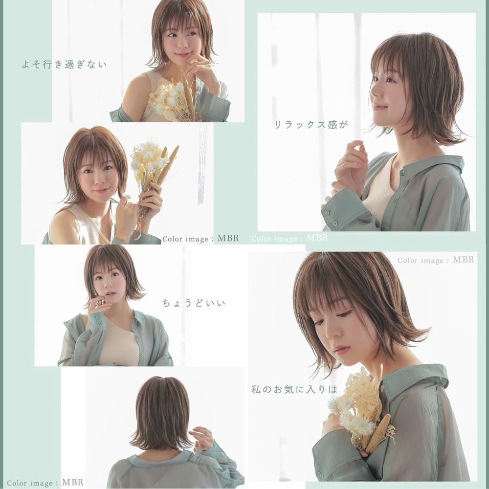 Wig Bob Full Wig Venus Relaxed Short Bob Bob Wig Free Size Beige pw111HBE [AQUADOLL] HBE.Honey