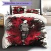 Shikamaru Nara Pattern Bedding Quilt Set  Home Decoration  Gift (1 * duvet cover + 2 * pillowcase  without core)