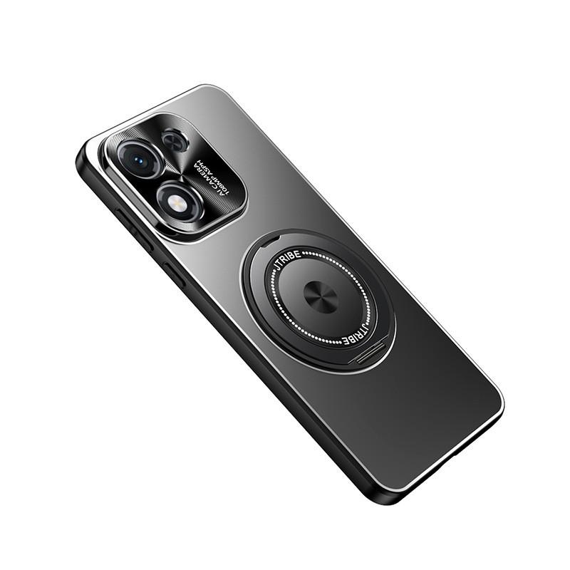 Rotating Stand Phone Case IPhone 16 Pro Max 15 14 Matte Full Body Shockproof Magnetic