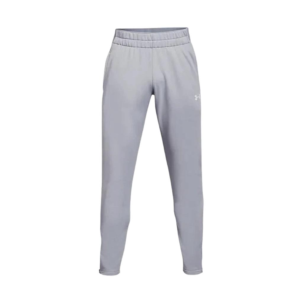 Under Armour Command Warm-Up Pants Solid Color Elastic Waist Straight Leg Knitted Sports Pants Men pants Gray 1360715-011