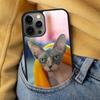 Сфинкс Кот Сфинкс Мягкий Чехол для Телефона для iPhone 17 Air 16e Pro max 15 Pro 13 14 Plus 11 12 MagSafe Магнитный Чехол