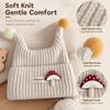 Soft Baby Beanie Wind Proof Earflap Cap Solid Color Pullover Hat  Kids