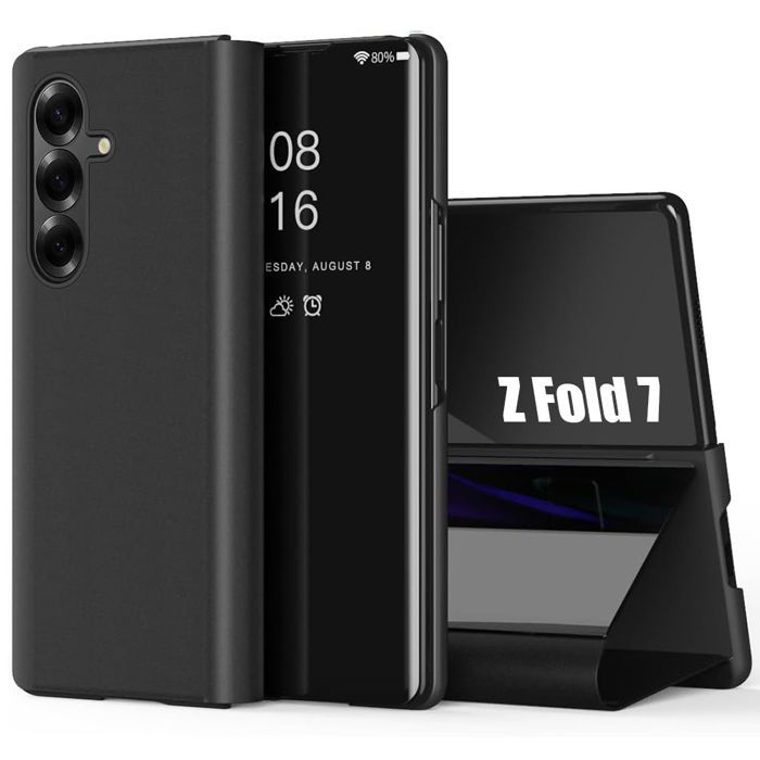 Coque de Protection - BOOLING - pour Samsung Galaxy Z Fold 7 - Smart Case - Noir - Antichoc - Anti-rayures