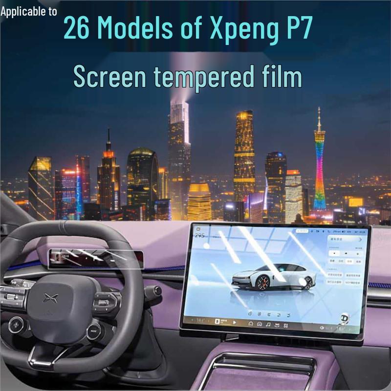 Закаленное защитное стекло XPeng P7 HD Матовое Антицарапающее для 26 Новых Моделей - Аксессуары для Интерьера Автомобиля