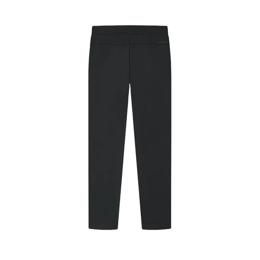 FILA Knitted Sweatpants Men's Black Moderate Straight Fit Pants (Unisex) Knitted Sweatpants F11M428601FBK