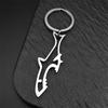 New Design Shark Beer Bottle Opener Key Ring For Women Men Stainless Steel Silver Color Fish Opener Keychain Jewelry Gifts 1