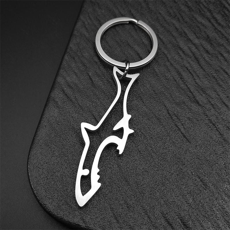 New Design Shark Beer Bottle Opener Key Ring For Women Men Stainless Steel Silver Color Fish Opener Keychain Jewelry Gifts 1