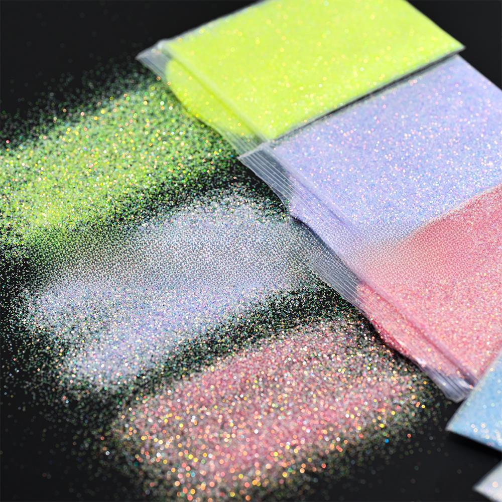 Пудра для ногтей Cross-Border Fine Flash Diamond Sea Salt, 50 г - фантазийный глиттер с эффектом зыбучих песков.