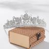 Sparkling Water Drop Crystal Tiara Wedding Hair Accessories Bride Headdress  Birthday Party