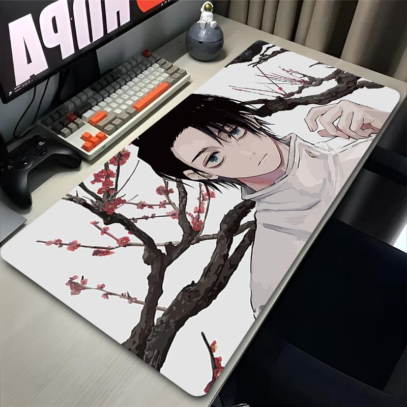 HD Anime Purple Mouse Pads Yuta Okkotsu Gaming Keyboard Rug Laptop Mousepad PC J-Jujutsu Kaisen Gamer Cabinet Extended Desk Mat