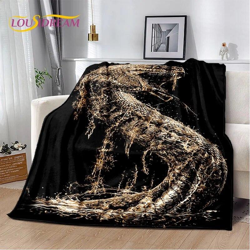 3D Viking Odin Valhalla Nordic Mythology Symbols Blanket,Soft Throw Blanket for Home Bedroom Bed Sofa Picnic Office Travel Cover