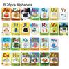 Water Drawing Card 26 Alphabet Coloring Book & 2 Magic Pen Letter Card Painting Board English Learning Educational Toys