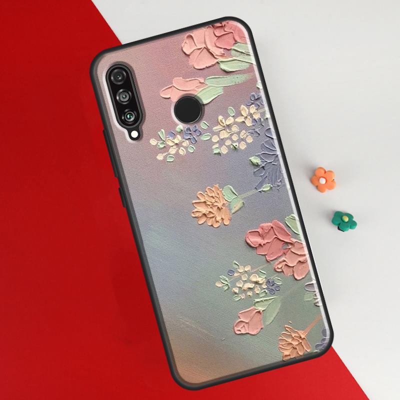 Чехол с масляной живописью Boho Flower Art для Honor 50 8X 9X 10i, чехол для Huawei P30 P40 Lite P50 P20 Pro P Smart 2019 Nova 5T