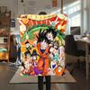 1 шт. Плед из фланели с принтом DRAGON BALL, Высокое качество, Для всех сезонов, Декор для дома, Тепло и Уют, Идеально для Рождественских подарков